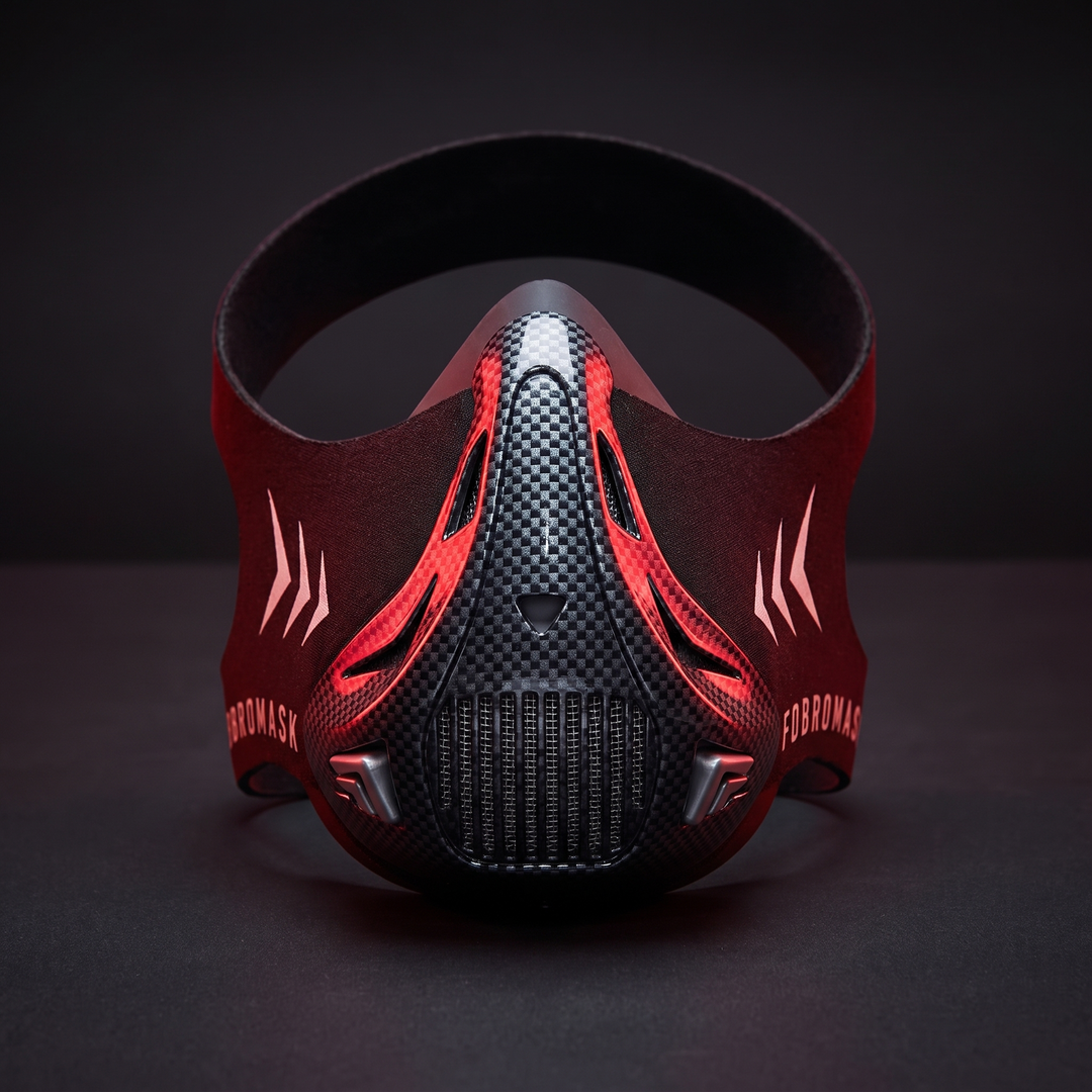 Professional Training Mask Elevation Simulation Cardio Endurance Mask - Carbon Fiber Variant