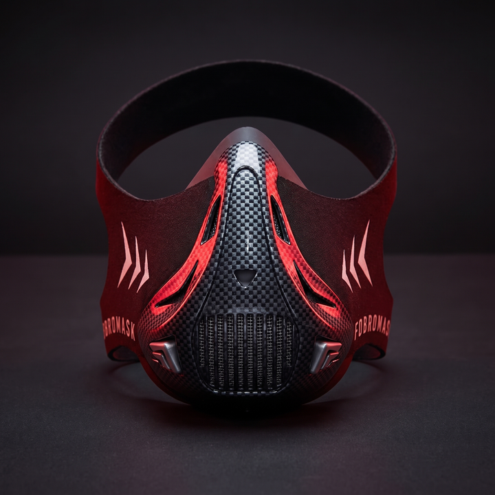 Professional Training Mask Elevation Simulation Cardio Endurance Mask - Carbon Fiber Variant