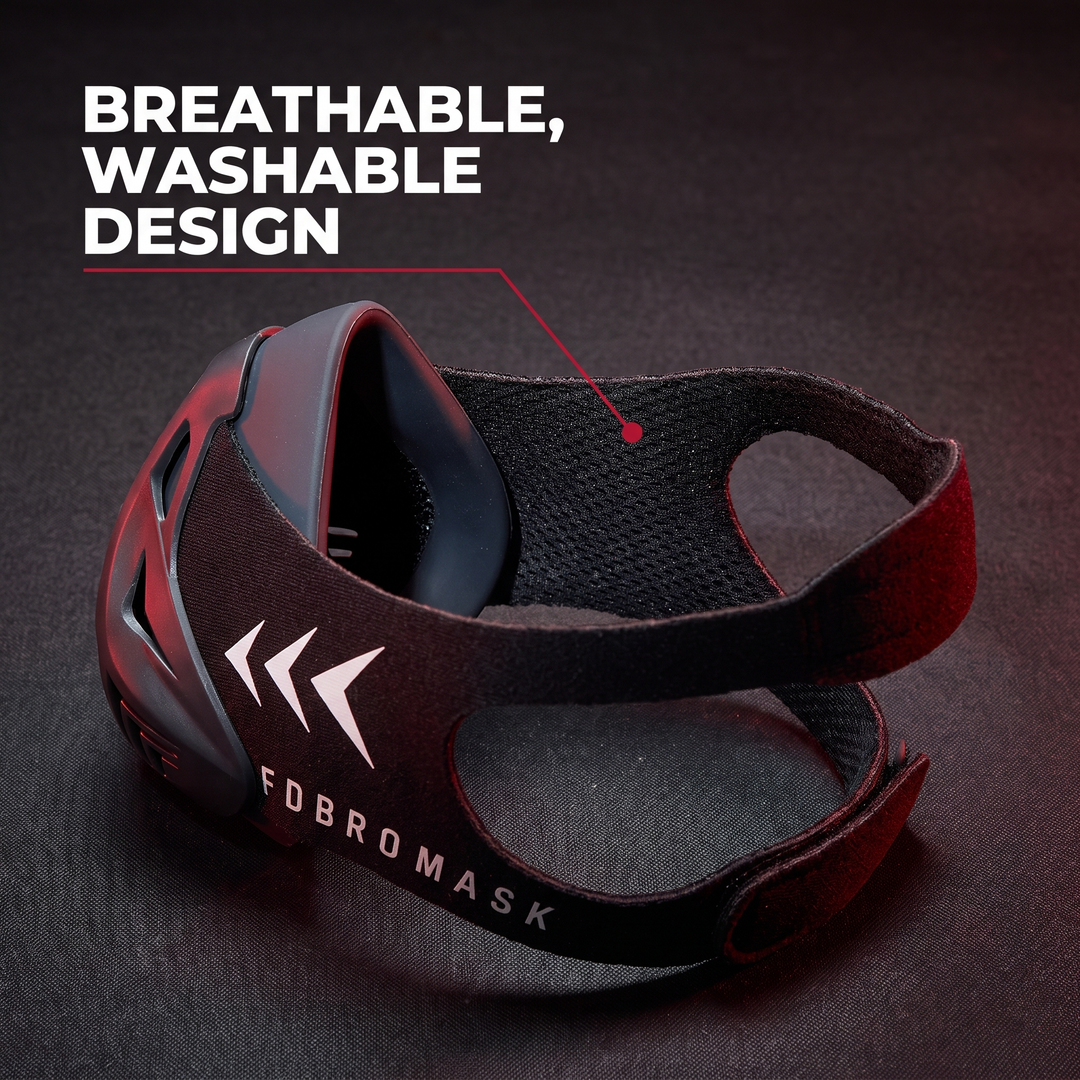 Professional Training Mask Elevation Simulation Cardio Endurance Mask - Breathable Washable Design Feature
