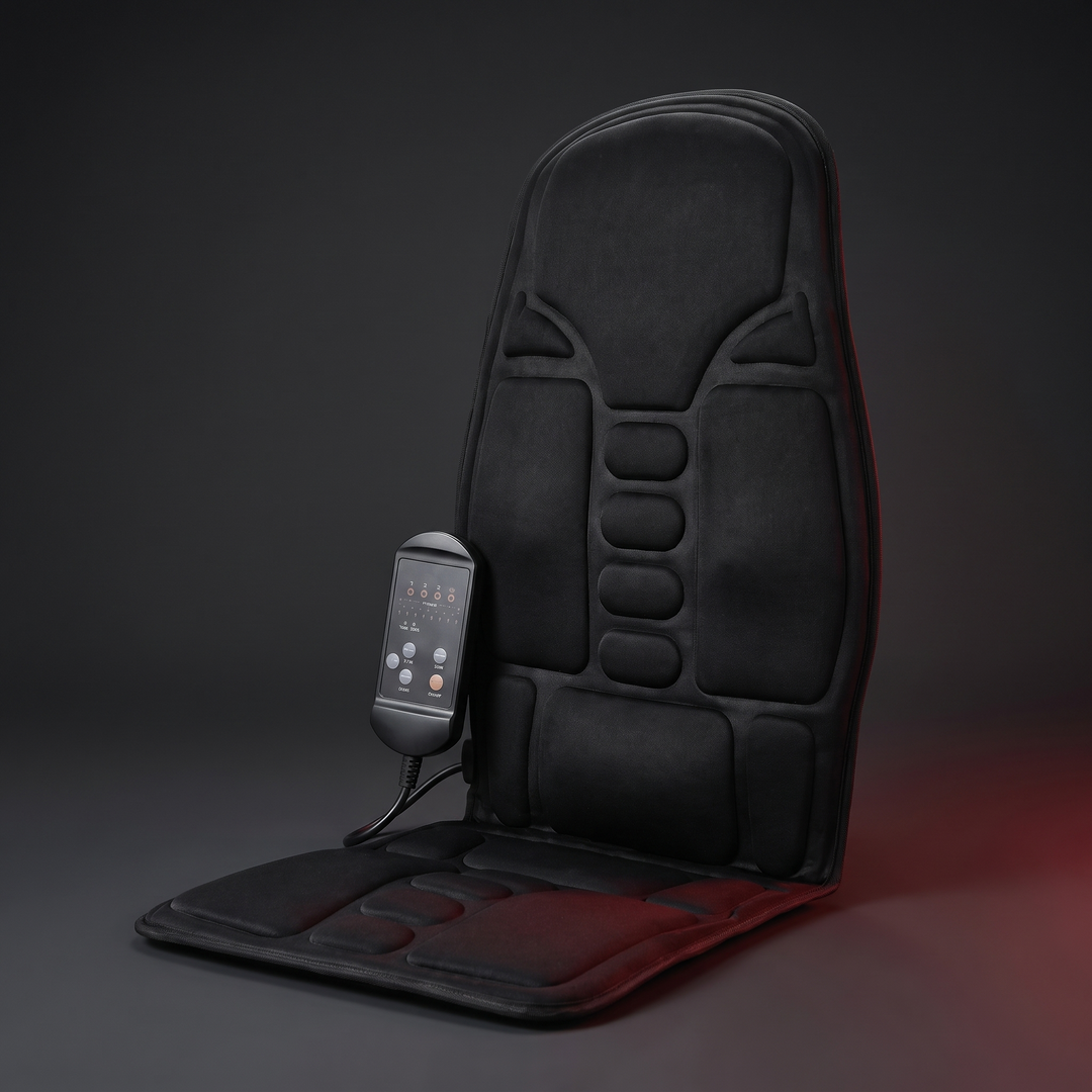 Professional Vibrating Massage Seat Cushion Back Neck Shoulder Lumbar Massager for Home Car Office Chair Seat Pad Pain Relief Relaxation