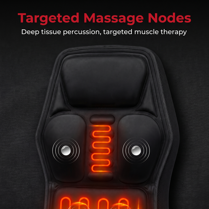 Professional Vibrating Massage Seat Cushion Back Neck Shoulder Lumbar Massager for Home Car Office Chair Seat Pad Pain Relief Relaxation