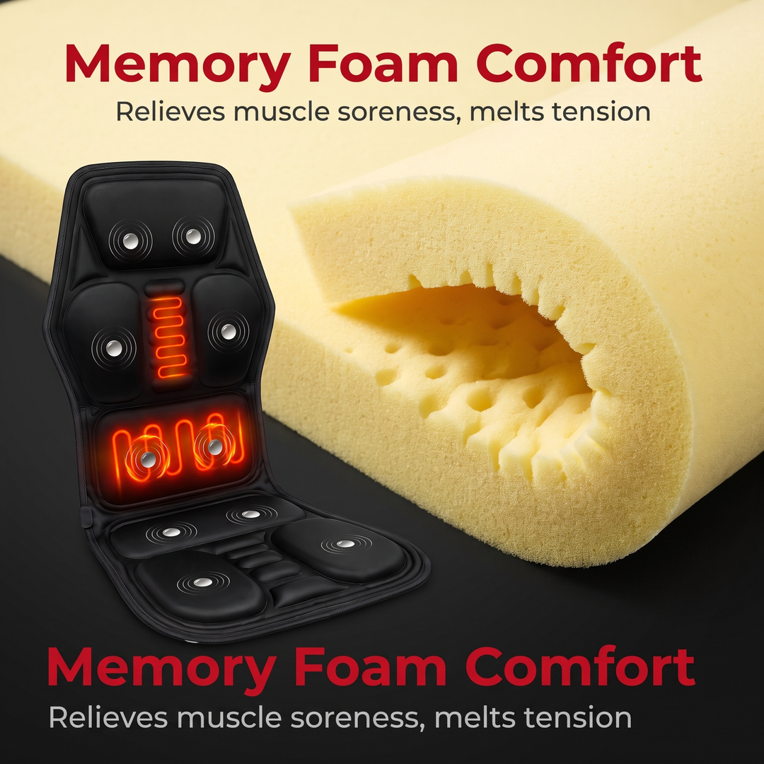 Professional Vibrating Massage Seat Cushion Back Neck Shoulder Lumbar Massager for Home Car Office Chair Seat Pad Pain Relief Relaxation