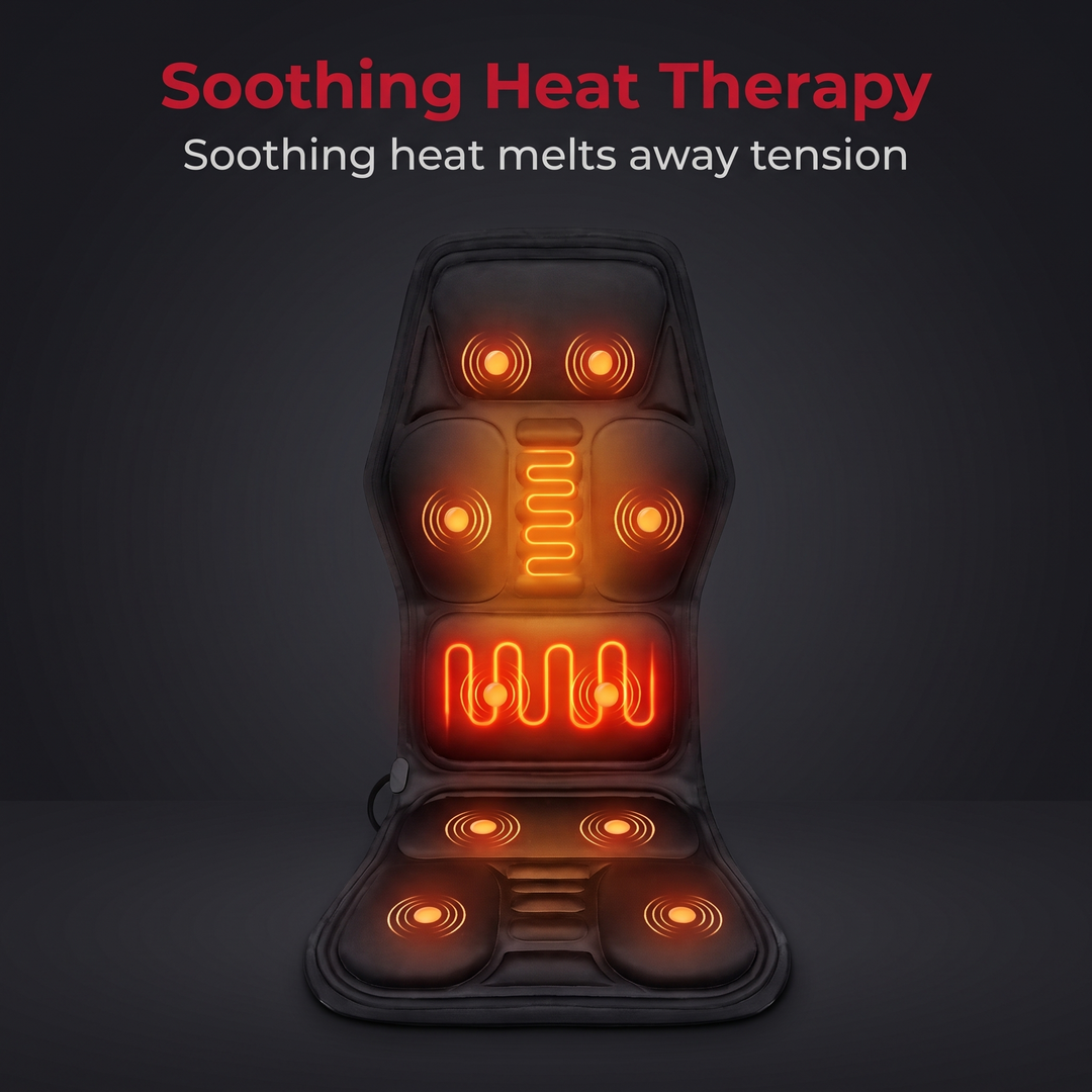 Professional Vibrating Massage Seat Cushion Back Neck Shoulder Lumbar Massager for Home Car Office Chair Seat Pad Pain Relief Relaxation
