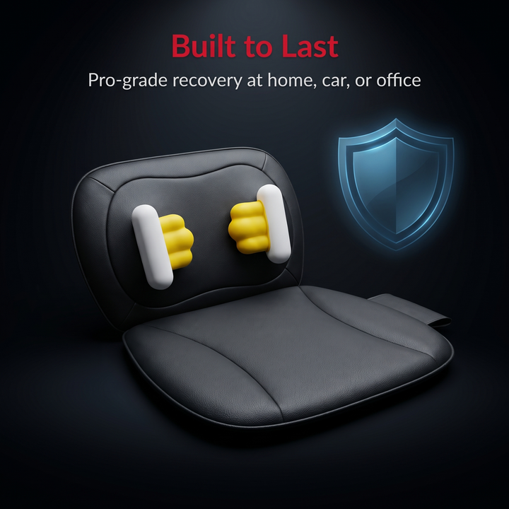 Professional Vibrating Massage Seat Cushion Back Neck Shoulder Lumbar Massager for Home Car Office Chair Seat Pad Pain Relief Relaxation