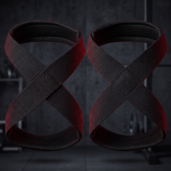 Professional Weightlifting Wrist Wraps Hand Support Straps Anti-Slip Gym Lifting Grips Polyester Bracer for Strength Training Home Workout