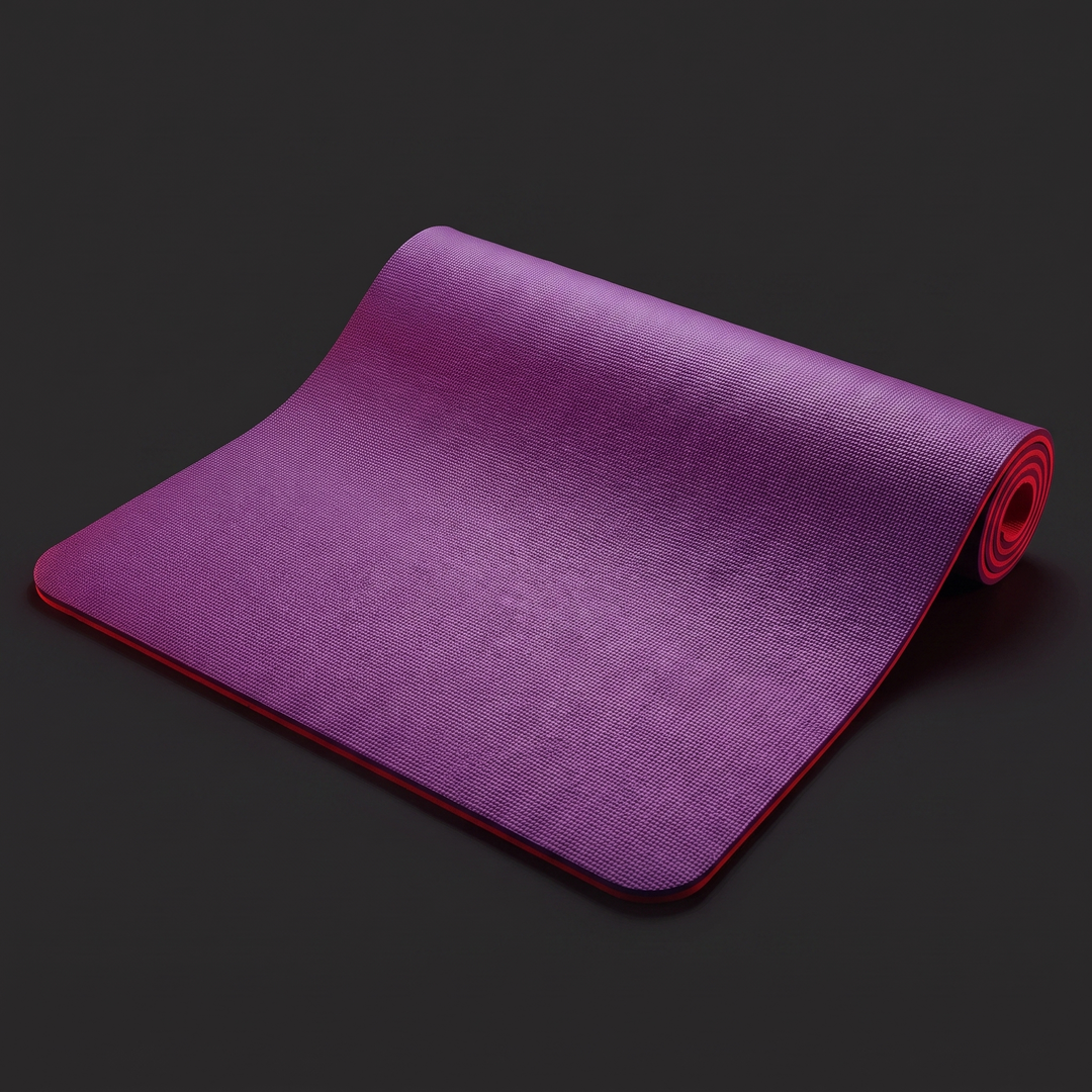 Professional Yoga Mat Extra Thick 10mm Non-Slip NBR Exercise Mat with Carry Strap Pilates Gym Workout Fitness Mat 183cm x 61cm - Purple