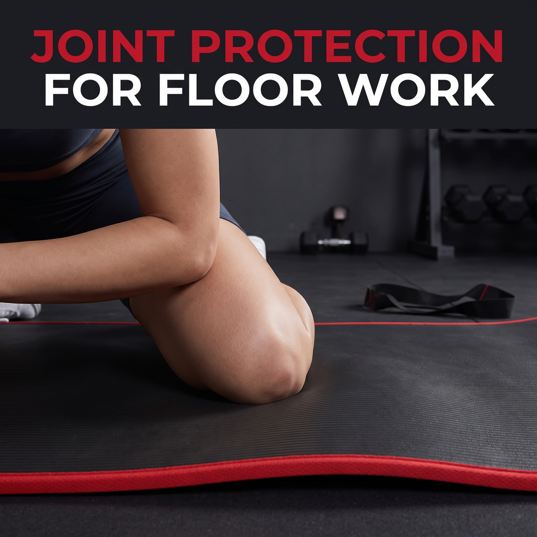 Professional Yoga Mat Extra Thick 10mm Non-Slip NBR Exercise Mat with Carry Strap Pilates Gym Workout Fitness Mat 183cm x 61cm - Joint Protection During Floor Work