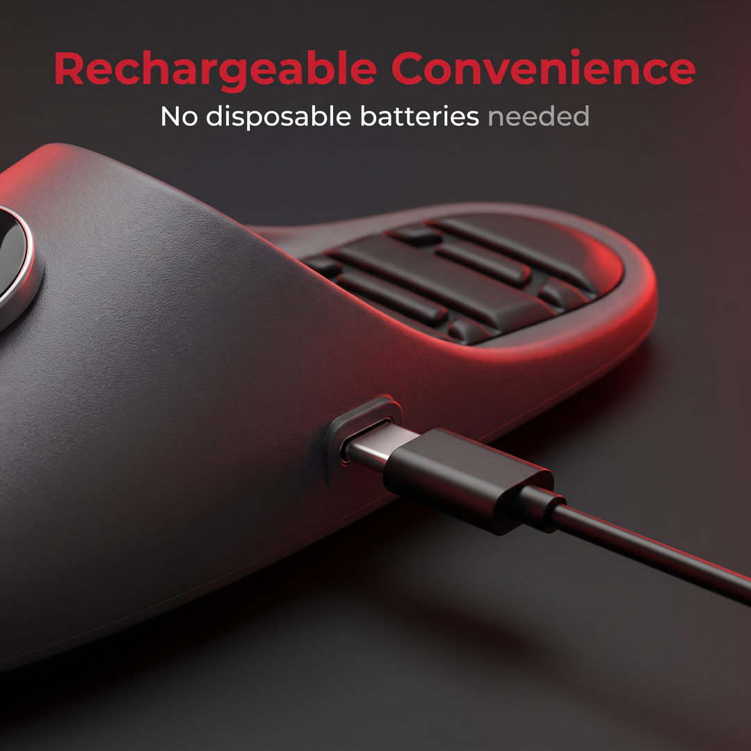 Rechargeable EMS Foot Massager Slippers - Rechargeable USB-C Charging