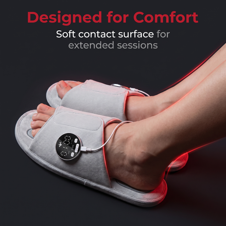 Rechargeable EMS Foot Massager Slippers - Soft Comfort Fit
