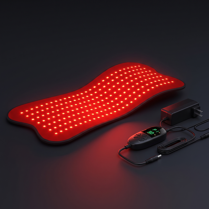 Professional Red Light Therapy Pad 660nm 850nm Dual Spectrum Near Infrared LED Light Therapy Device Portable Recovery Pad for Muscle Relief Body Wellness Home Use