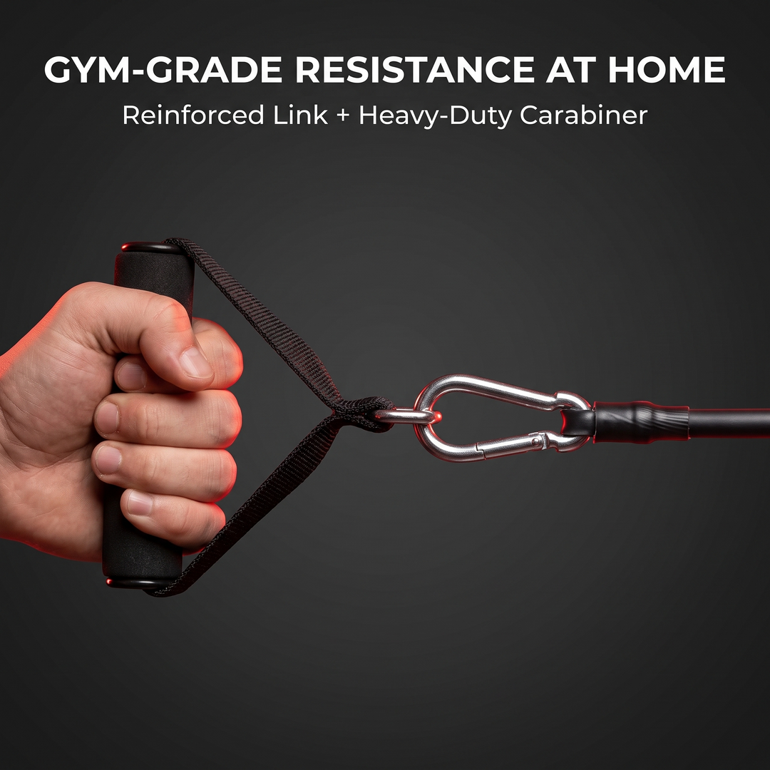 Professional Elastic Resistance Band Set with Rods Full Body Strength Training Home Gym Workout Bands Portable Fitness Kit Rehabilitation Exercise