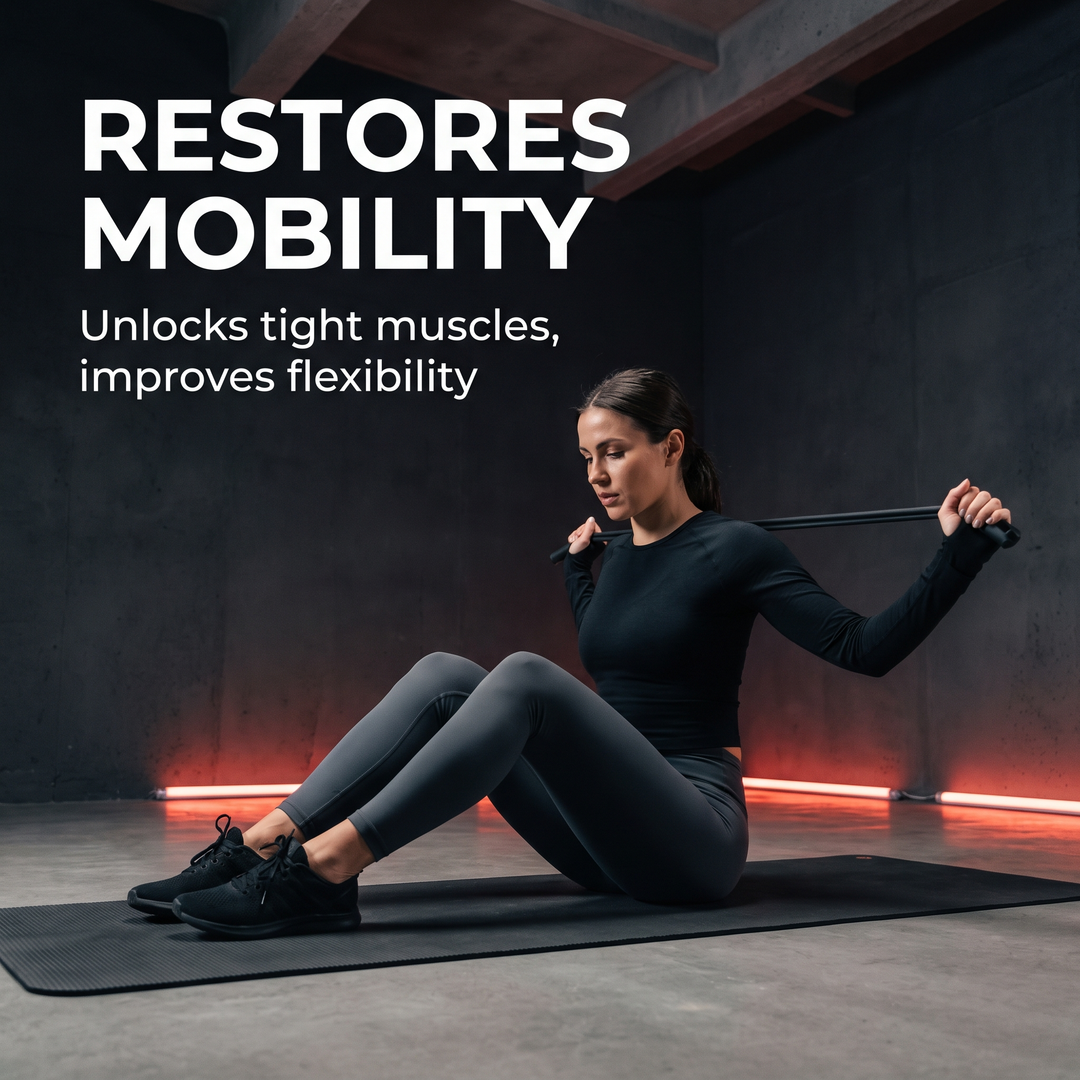 Professional Elastic Resistance Band Set with Rods Full Body Strength Training Home Gym Workout Bands Portable Fitness Kit Rehabilitation Exercise