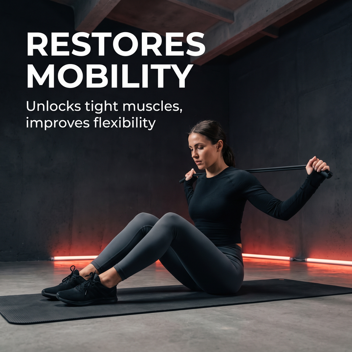Professional Elastic Resistance Band Set with Rods Full Body Strength Training Home Gym Workout Bands Portable Fitness Kit Rehabilitation Exercise