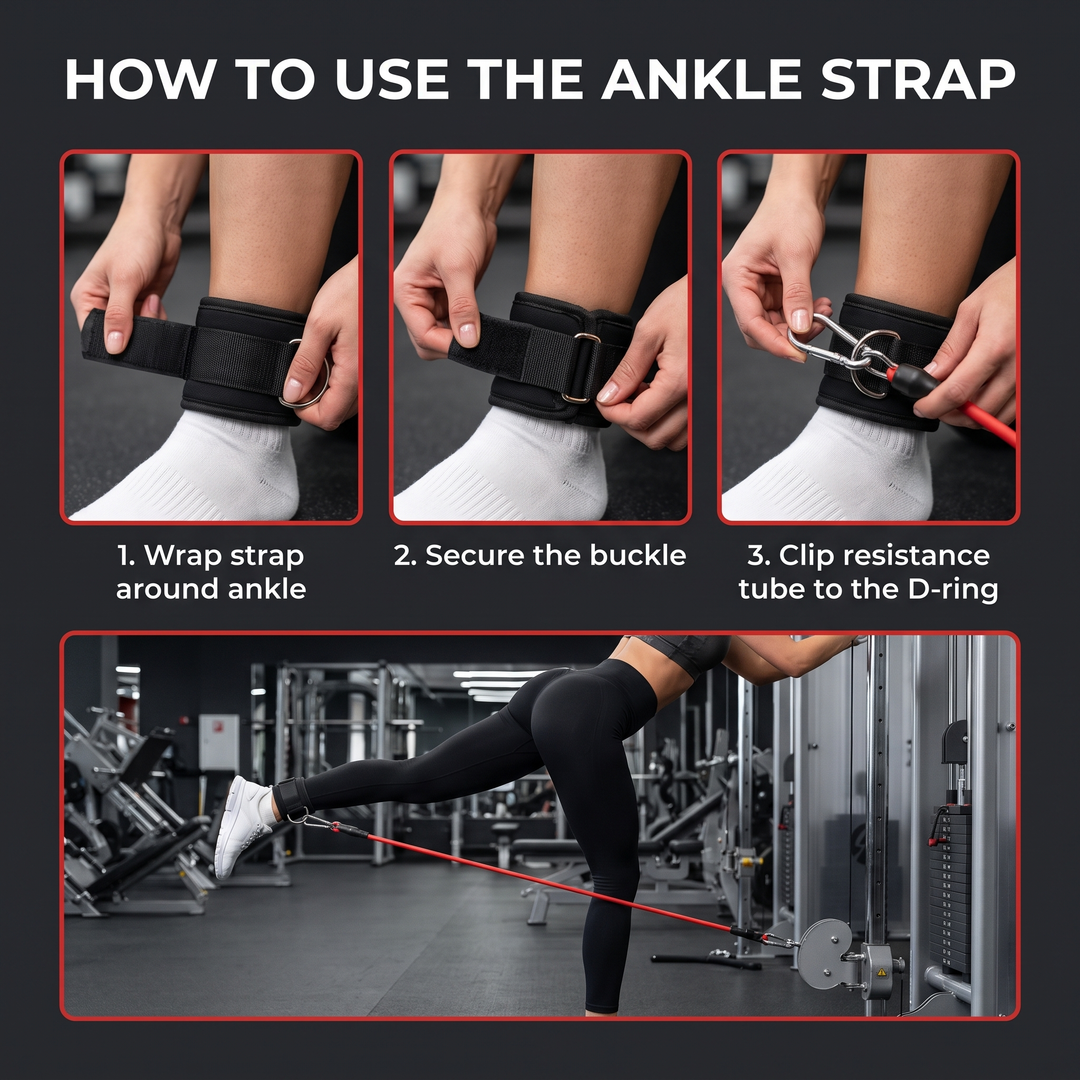 Professional Elastic Resistance Band Set with Rods Full Body Strength Training Home Gym Workout Bands Portable Fitness Kit Rehabilitation Exercise