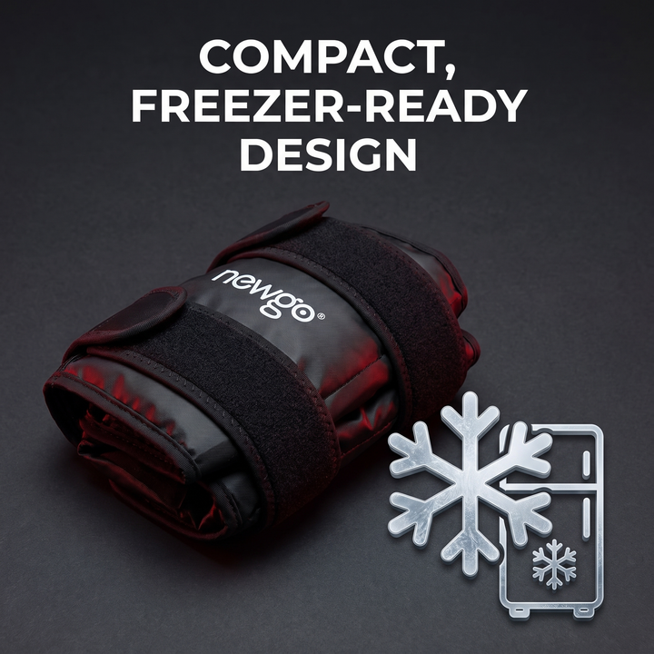 Reusable Knee Ice Pack Wrap - Compact Freezer-Ready Design