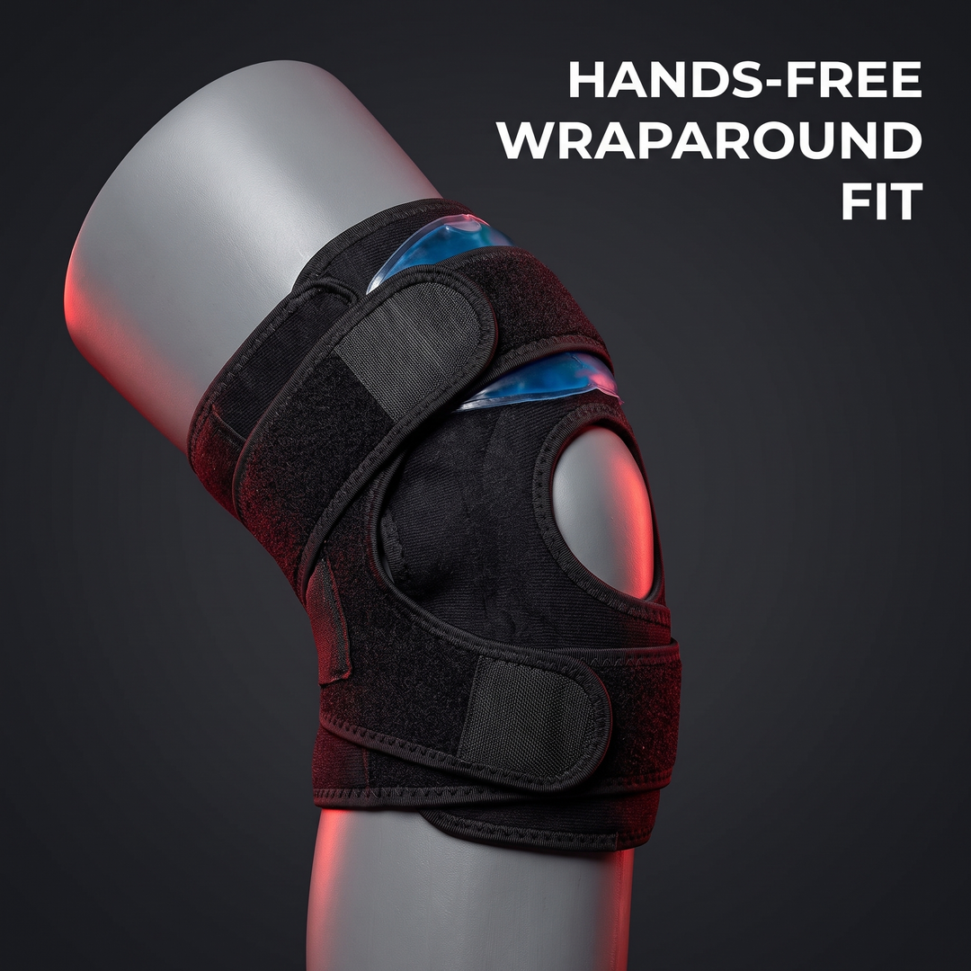 Reusable Knee Ice Pack Wrap - Hands-Free Wraparound Fit