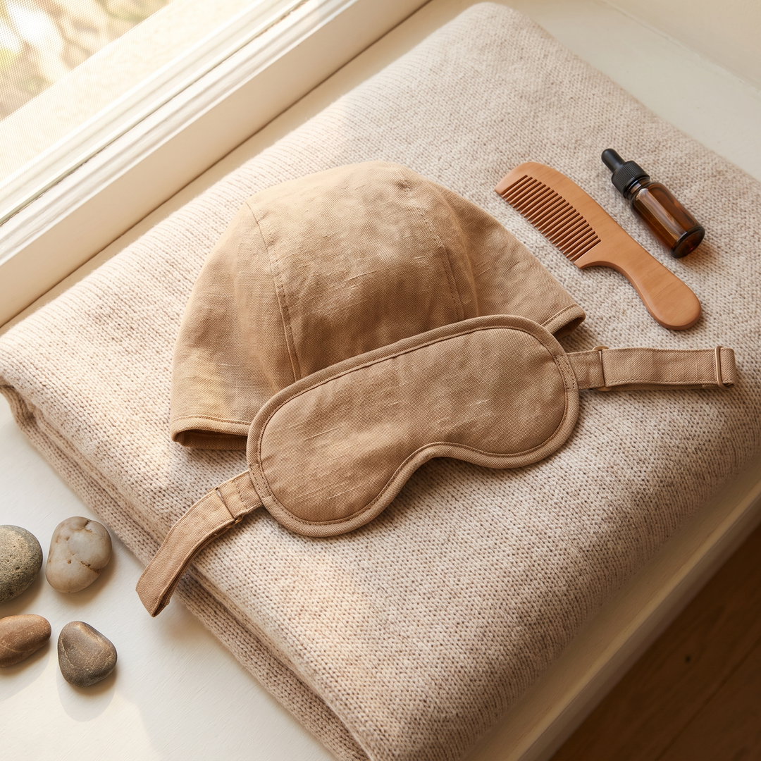 Multifunctional LED scalp care cap top-down view