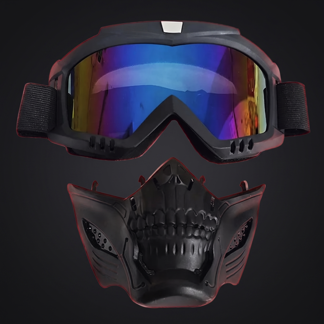 Tactical Goggles with Skull Face Mask - Off-Road Riding Eyewear