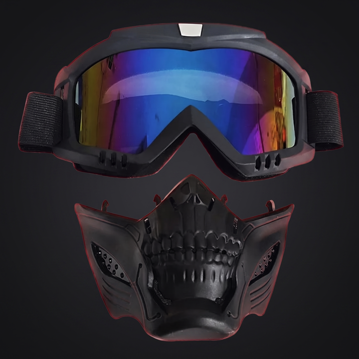 Tactical Goggles with Skull Face Mask - Off-Road Riding Eyewear