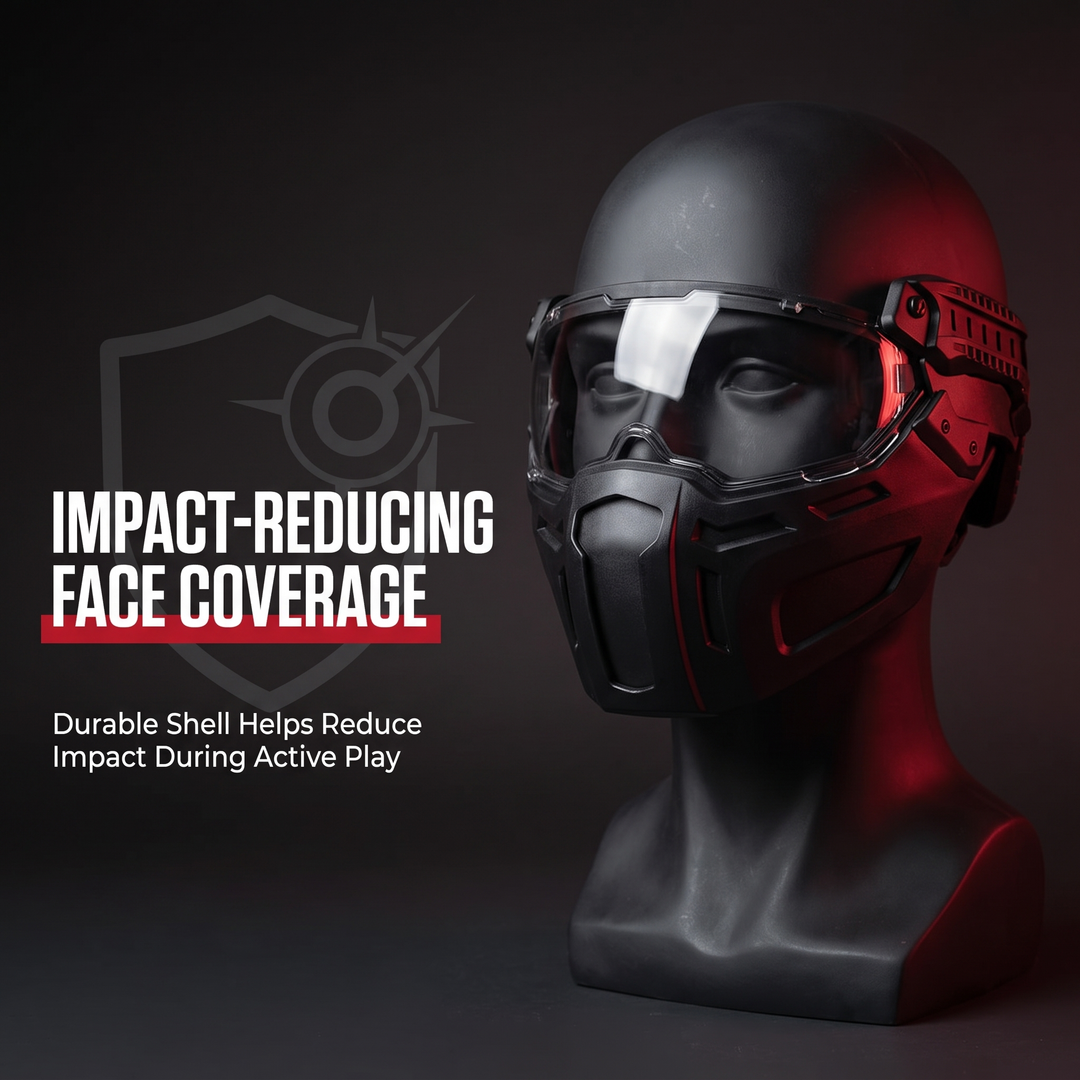 Tactical Half Face Mask - Impact-Reducing Face Coverage