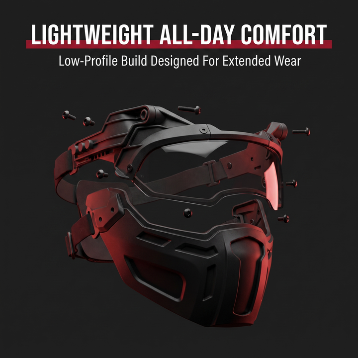 Tactical Half Face Mask - Lightweight All-Day Comfort