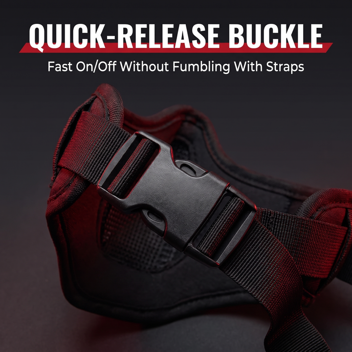 Tactical Half Face Mask - Quick-Release Buckle Closure