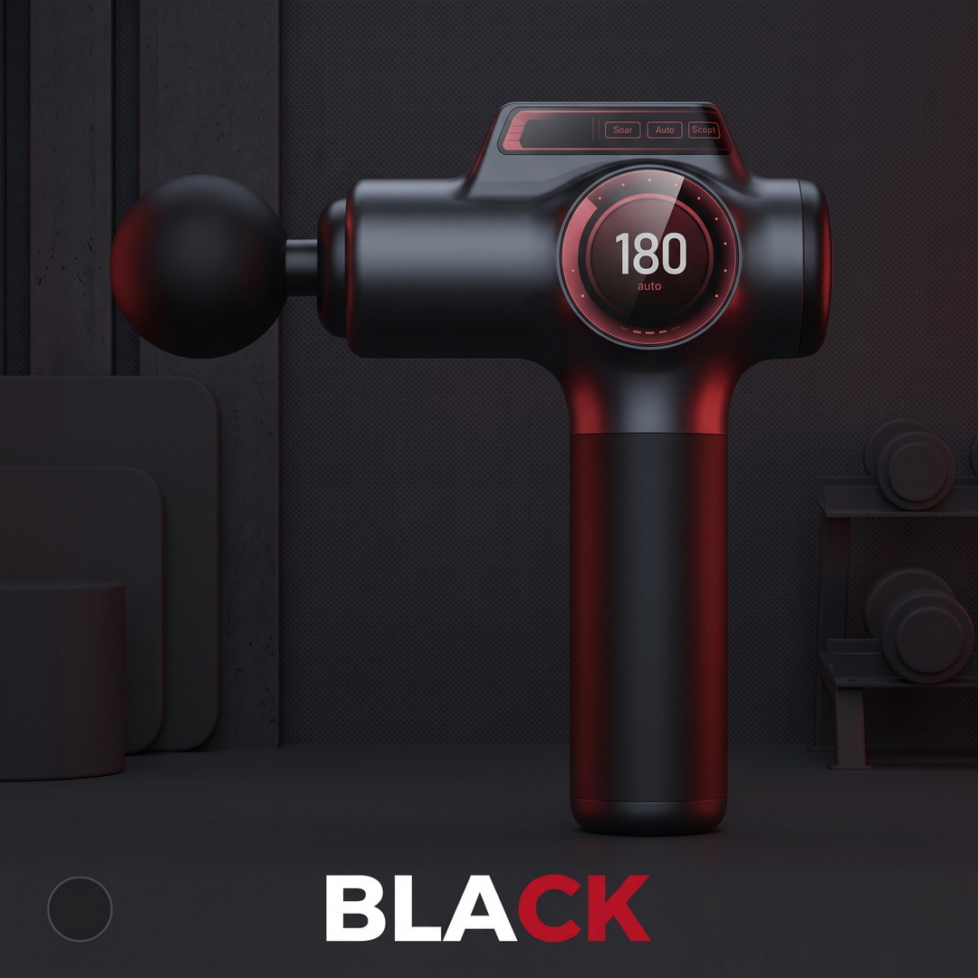 PHYSIOATHLETX massage gun black colorway
