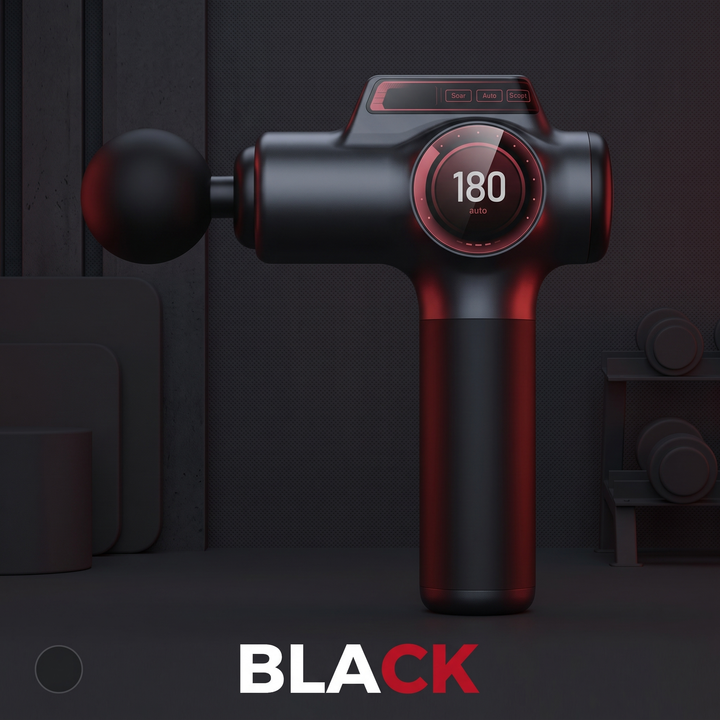 PHYSIOATHLETX massage gun black colorway