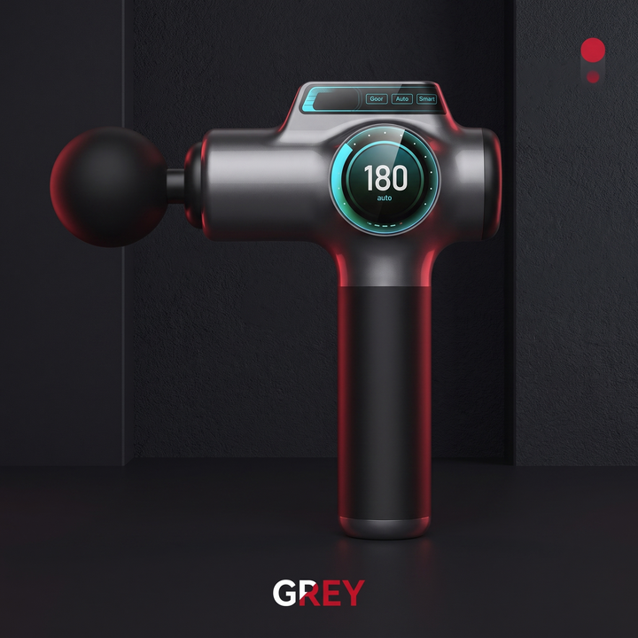 PHYSIOATHLETX massage gun grey colorway