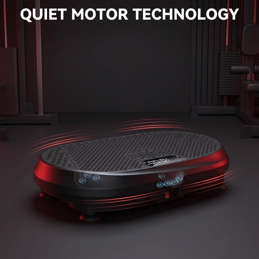 PHYSIOATHLETX vibration plate exercise machine - quiet motor technology in action