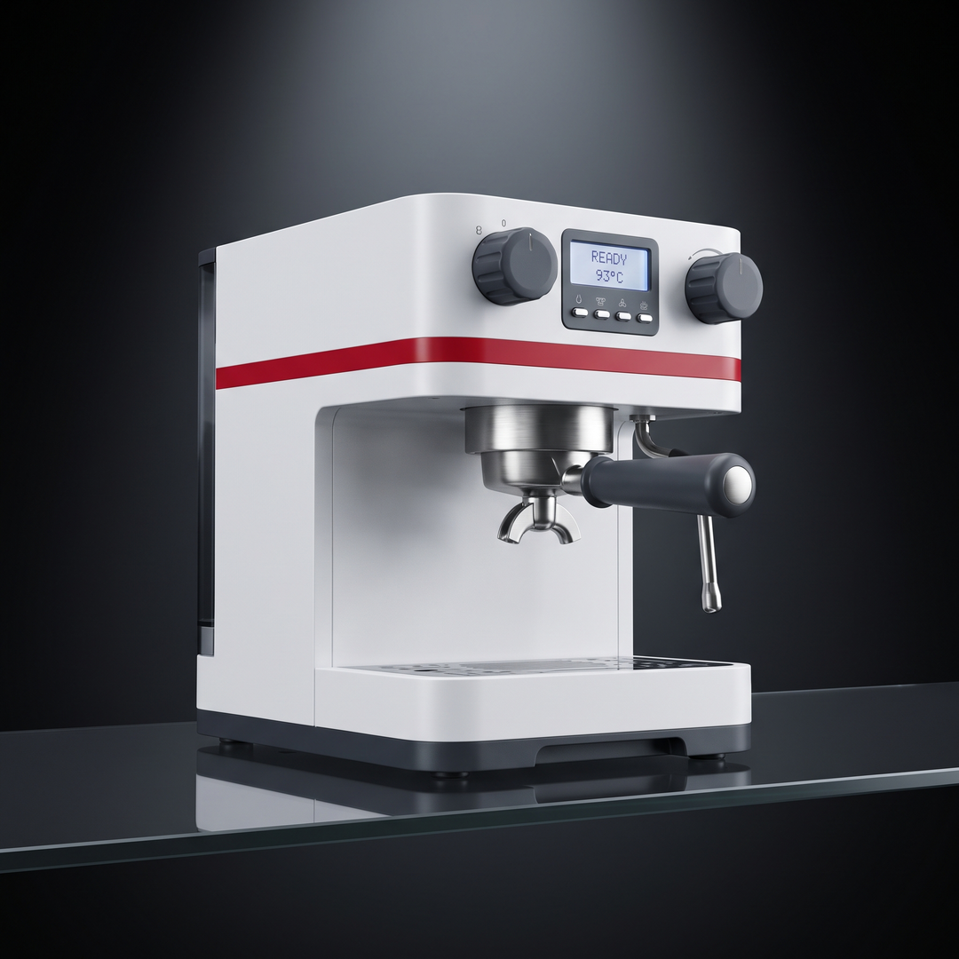 Portable Electric Espresso Coffee Maker - White - hero front 3/4 view