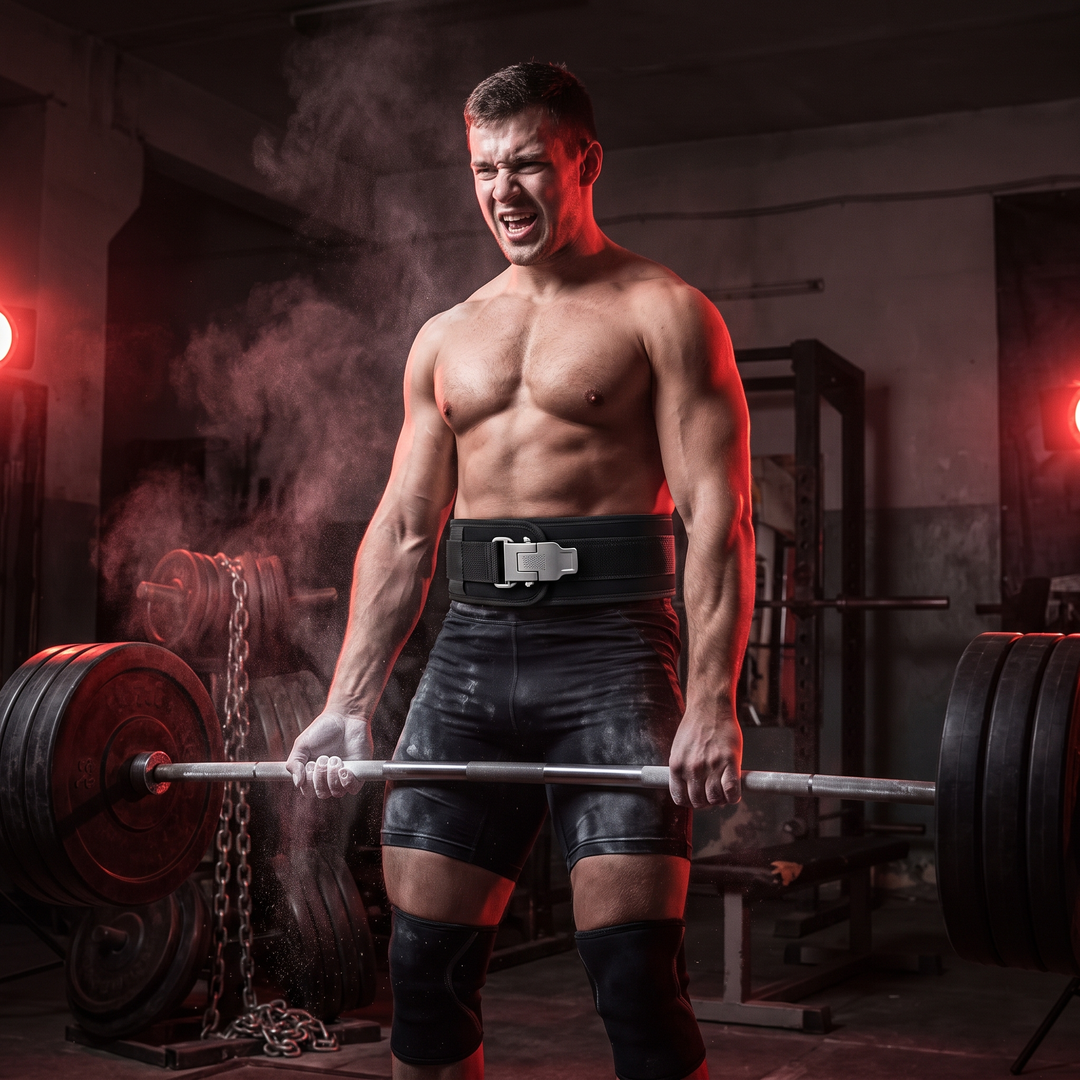 Heavy-Duty Weight Lifting Belt Auto-Locking Buckle Powerlifting Belt for Squats Deadlifts Gym Training Support Belt for Men Women