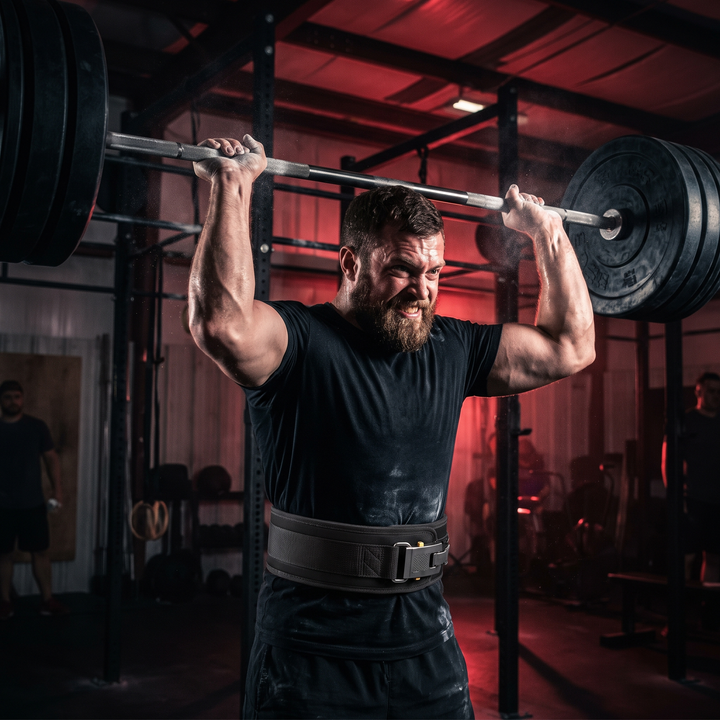 Heavy-Duty Weight Lifting Belt Auto-Locking Buckle Powerlifting Belt for Squats Deadlifts Gym Training Support Belt for Men Women