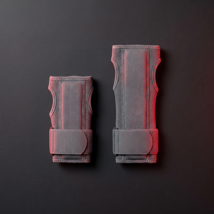Adjustable Wrist Brace and Support Splint - Grey, S/M and L/XL Size Comparison