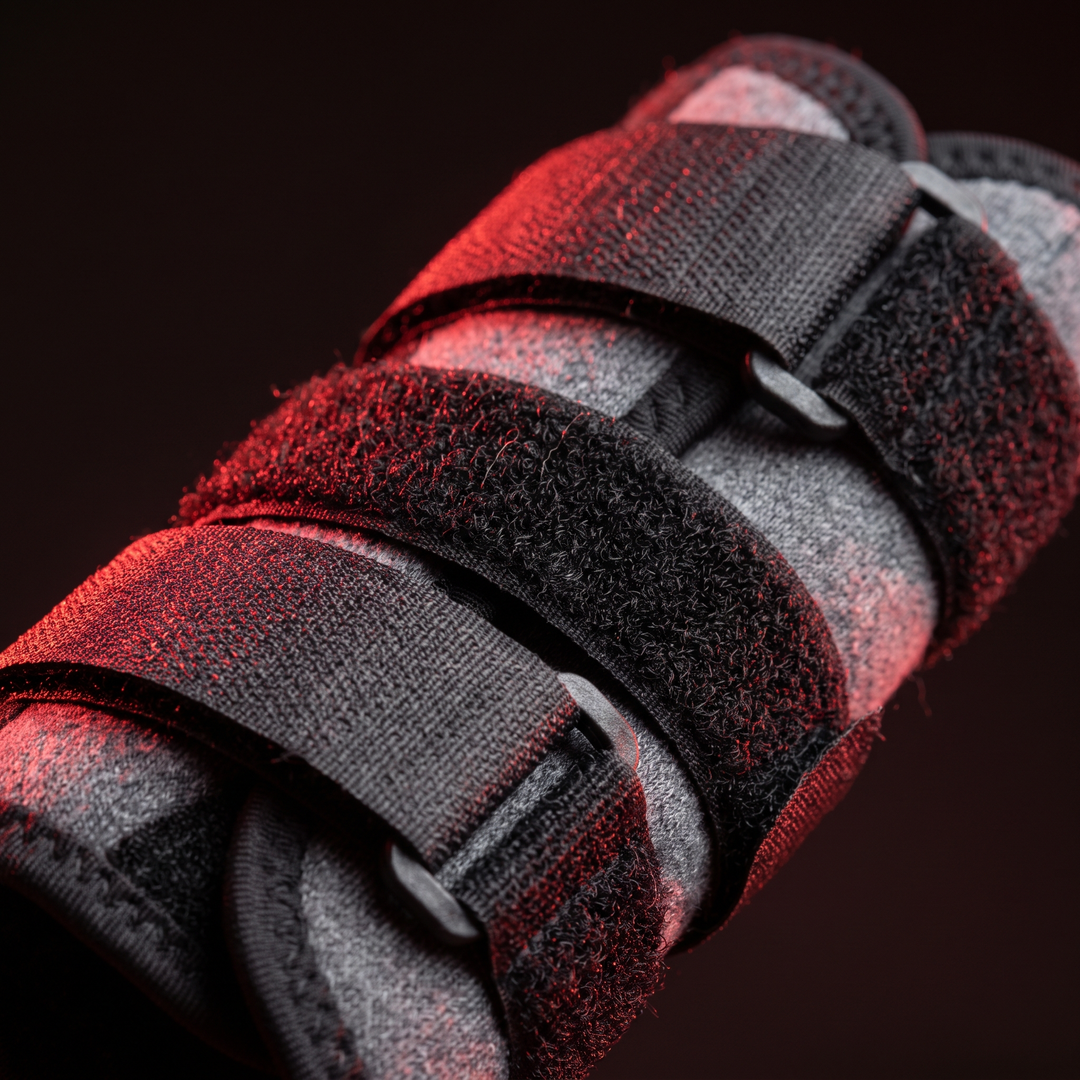 Adjustable Wrist Brace Strap Closure Detail - Grey