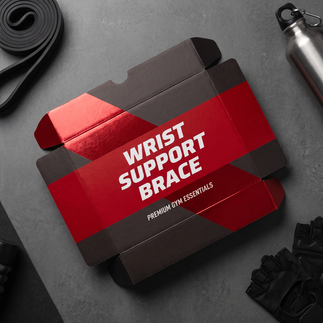 Wrist support brace retail packaging box